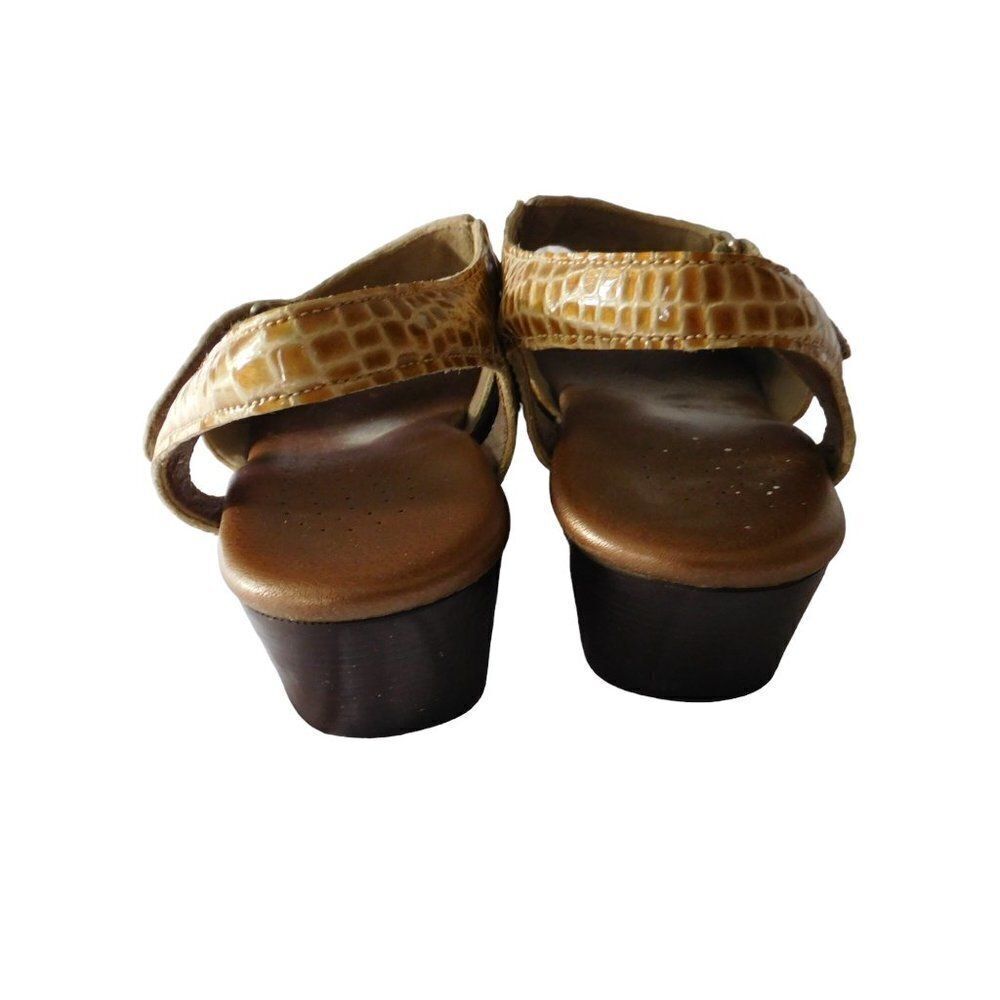 SAS Women's Size 6 M Sandals Tripad Comfort‎ Suntimer Beige Gold Slingback - Picture 5 of 8